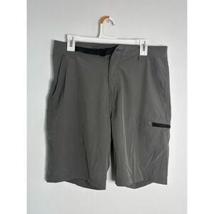 Denali Mens Gray Performance‎ Hiking Shorts Size 32 Belted Cargo Pocket Trail